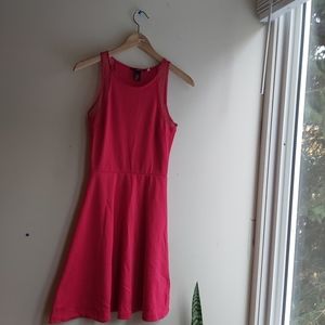 4/$25 H&M skater dress , salmon dark pink XS